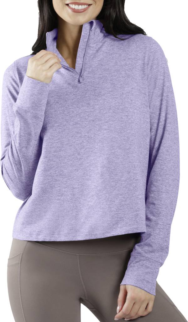 90 Degree by Reflex Two Tone Quarter Zip Long-Sleeved Top product image
