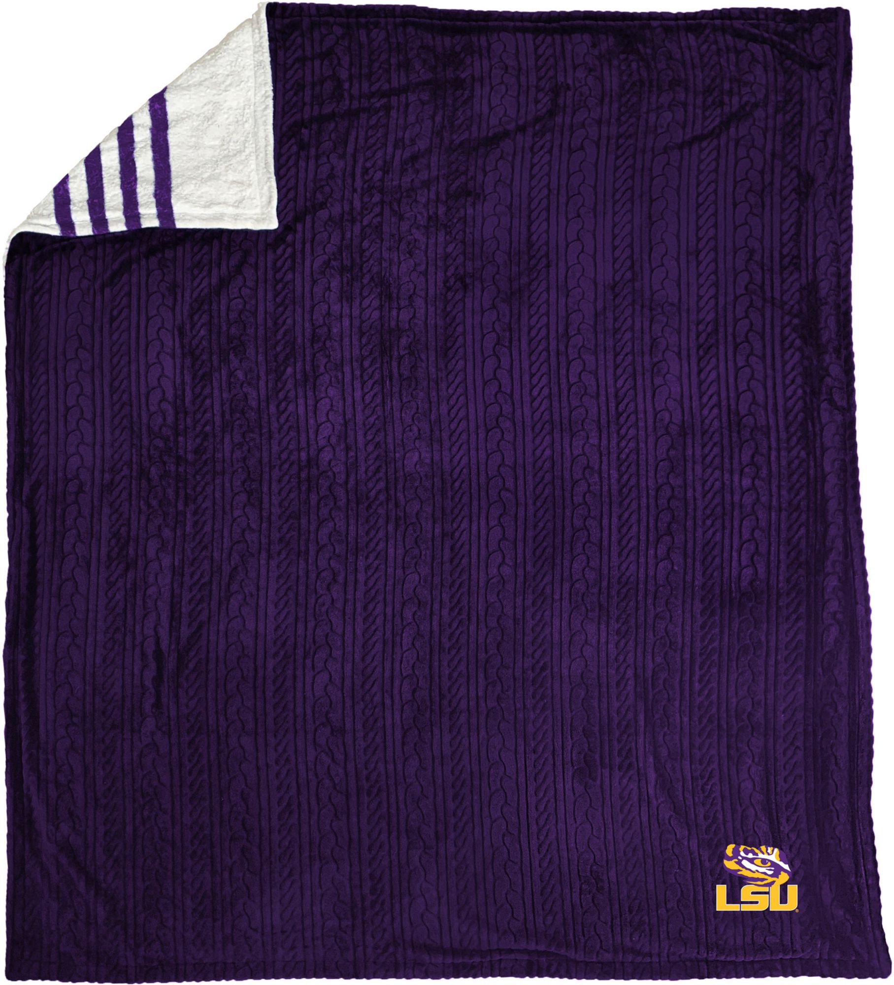 Pegasus Sports LSU Tigers Sherpa Back Blanket