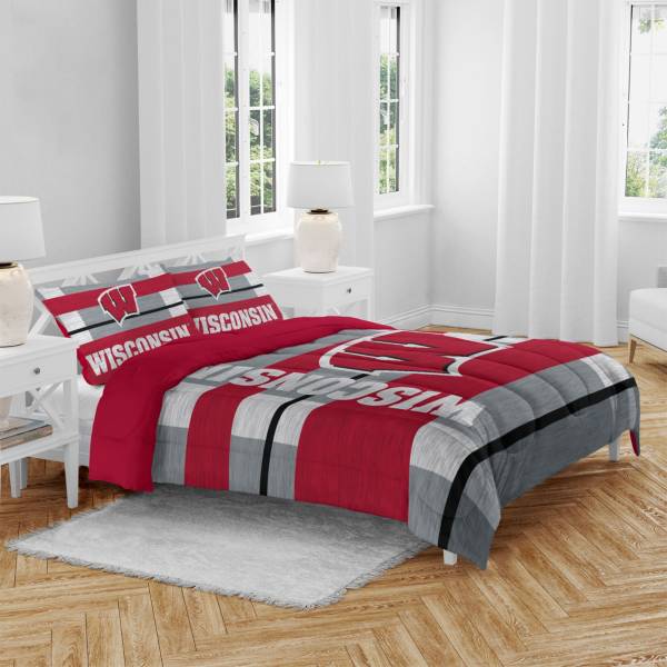 Pegasus Sports Wisconsin Badgers 3-Piece Queen Bedding Set | Dick's ...