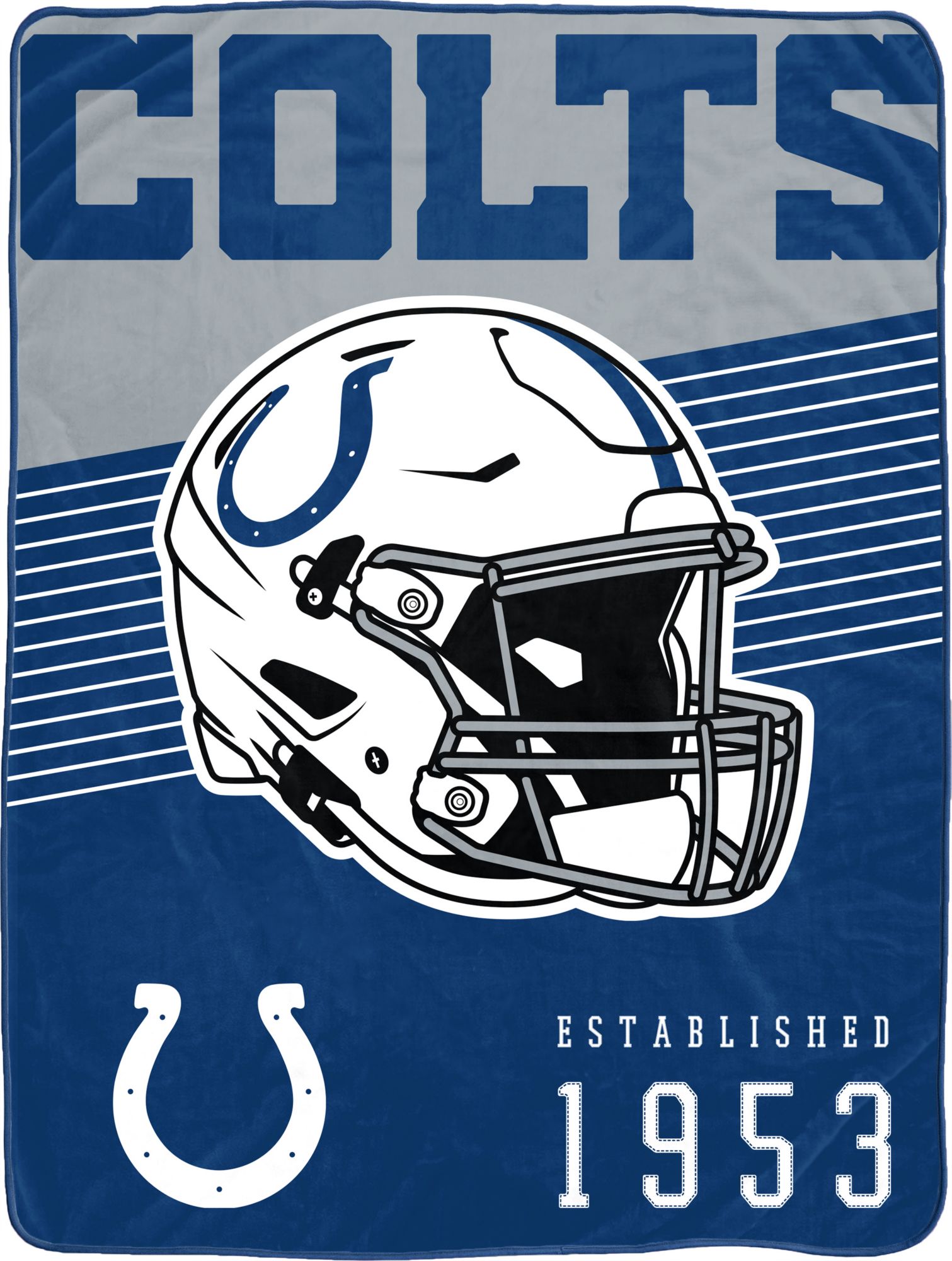Pegasus Sports Indianapolis Colts Helmet Stripes Blanket