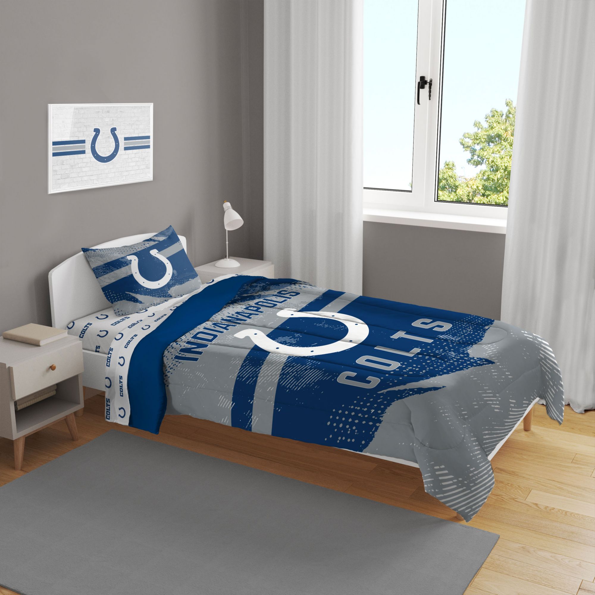 Pegasus Sports Indianapolis Colts 4-Piece Twin Bedding Set