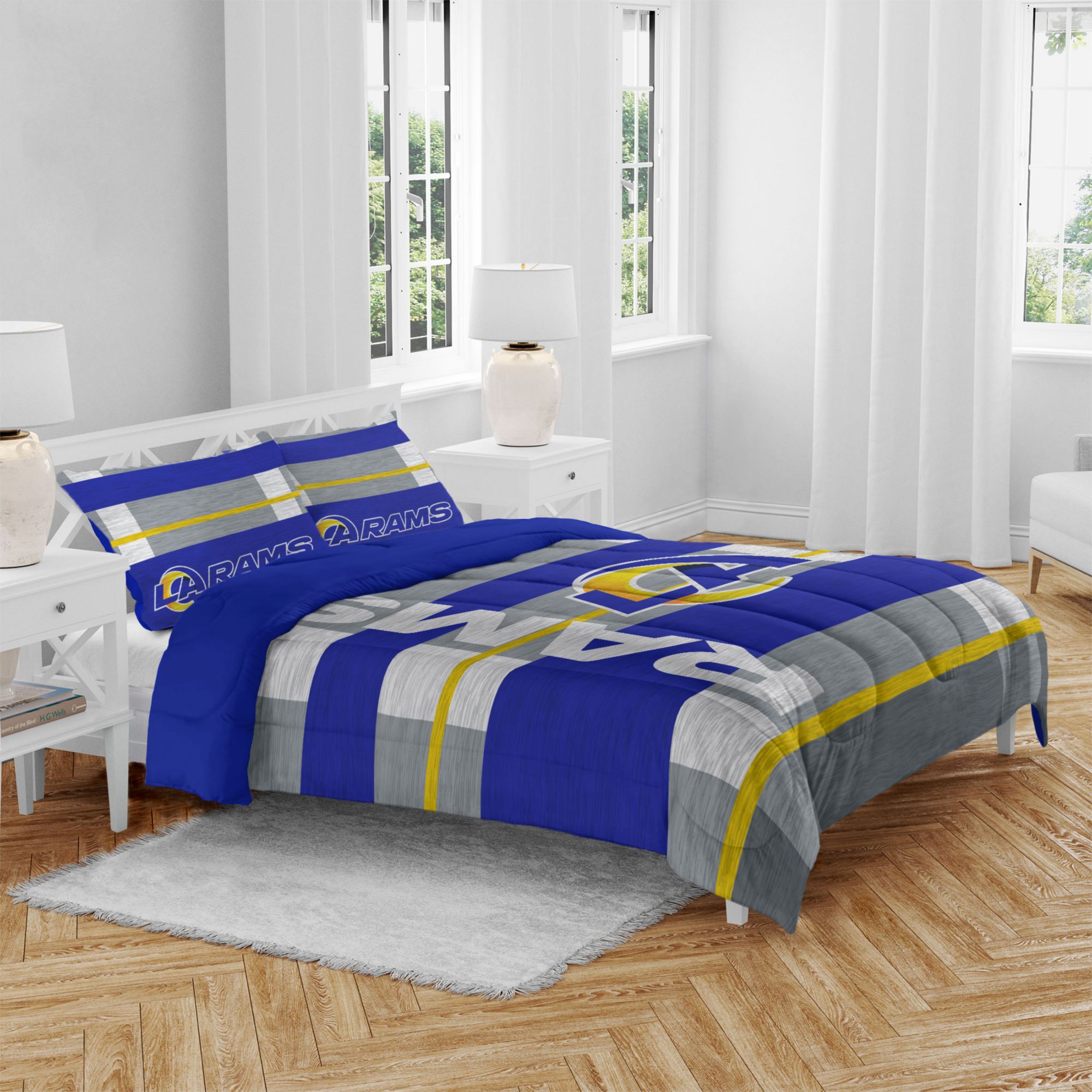 Pegasus Sports Los Angeles Rams 3-Piece Queen Bedding Set