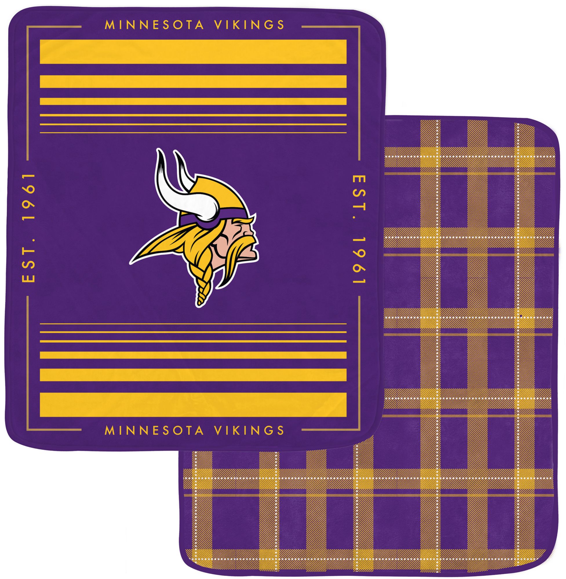 Pegasus Sports Minnesota Vikings Double Sided Blanket