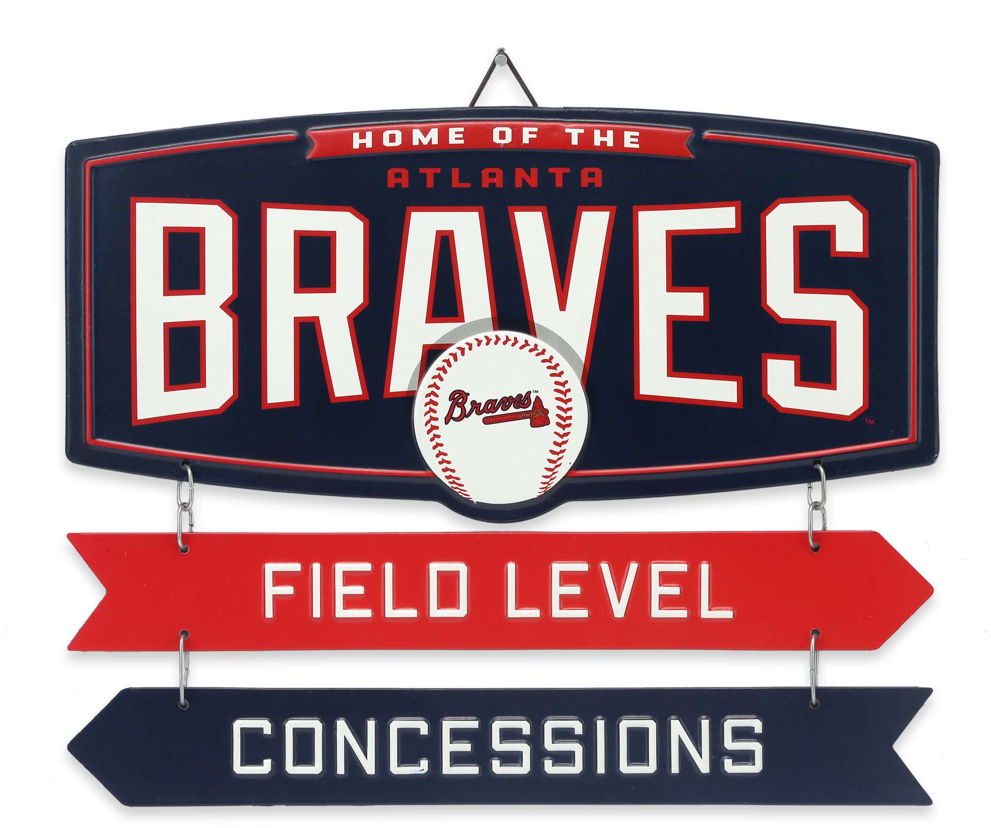 Open Road Atlanta Braves Field Metal Sign product image