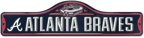 Open Road Brands Atlanta Braves Navy Metal Street Sign product image