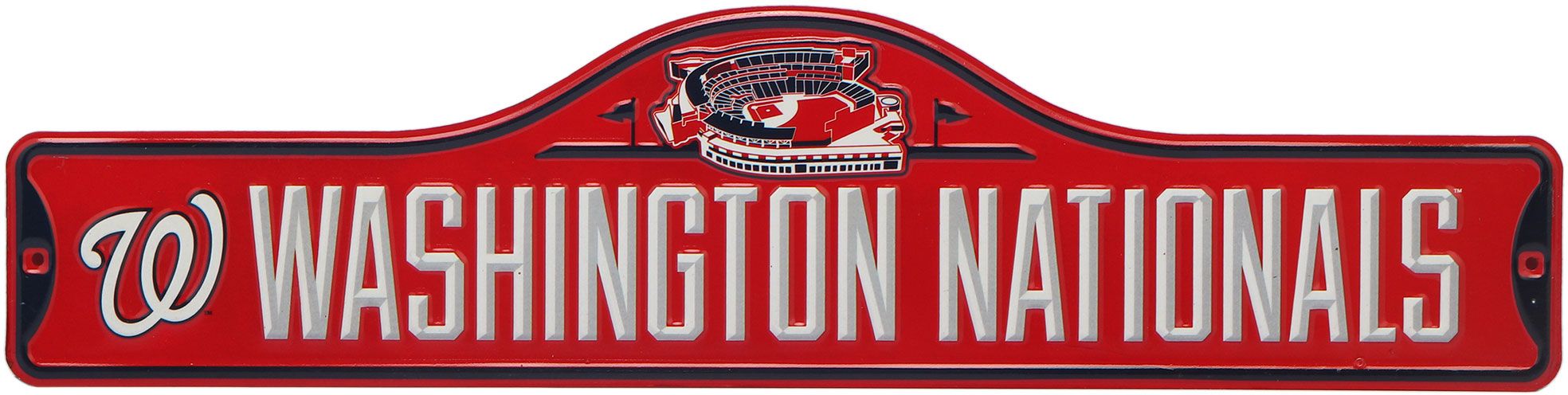 Open Road Brands Washington Nationals Red Metal Street Sign