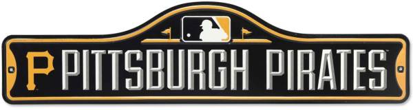 Open Road Brands Pittsburgh Pirates Yellow Metal Street Sign product image