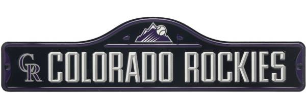 Open Road Brands Colorado Rockies Purple Metal Street Sign product image