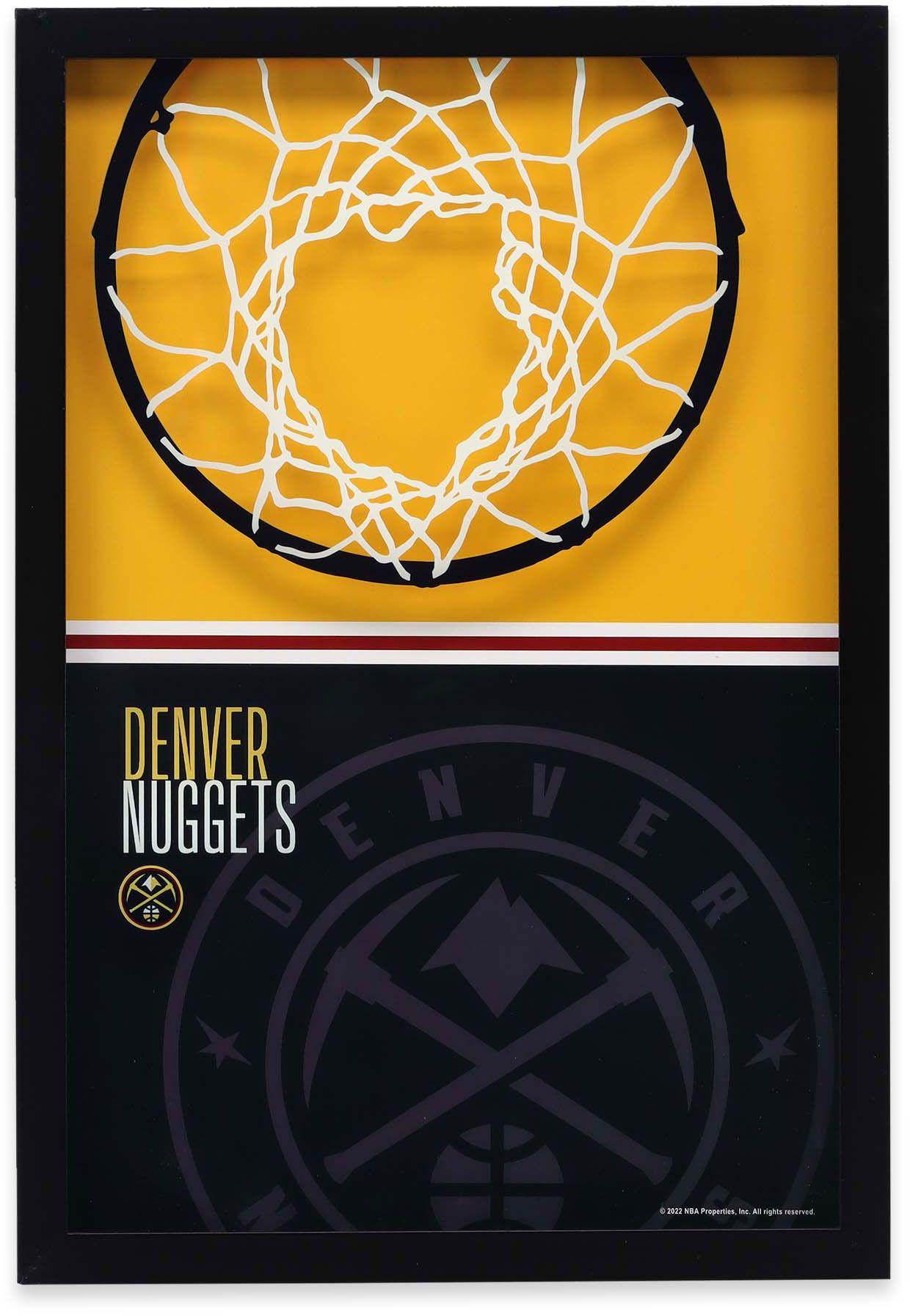 Open Road Denver Nuggets Printed Glass Sign product image