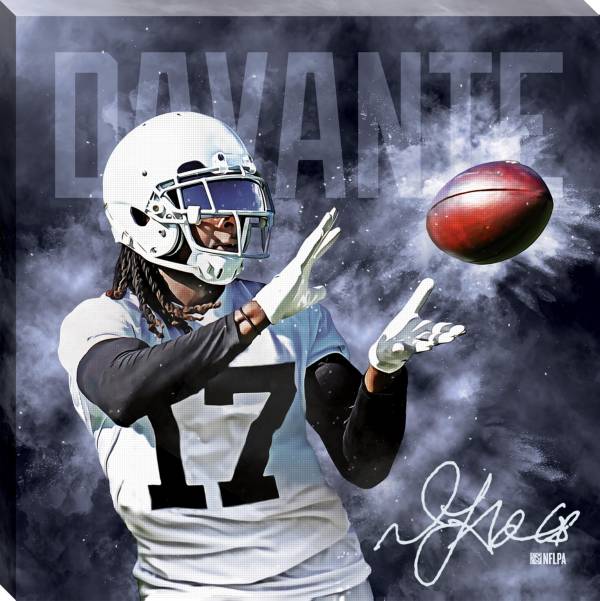 Open Road Las Vegas Raiders Davante Adams 18'' x 18'' Canvas