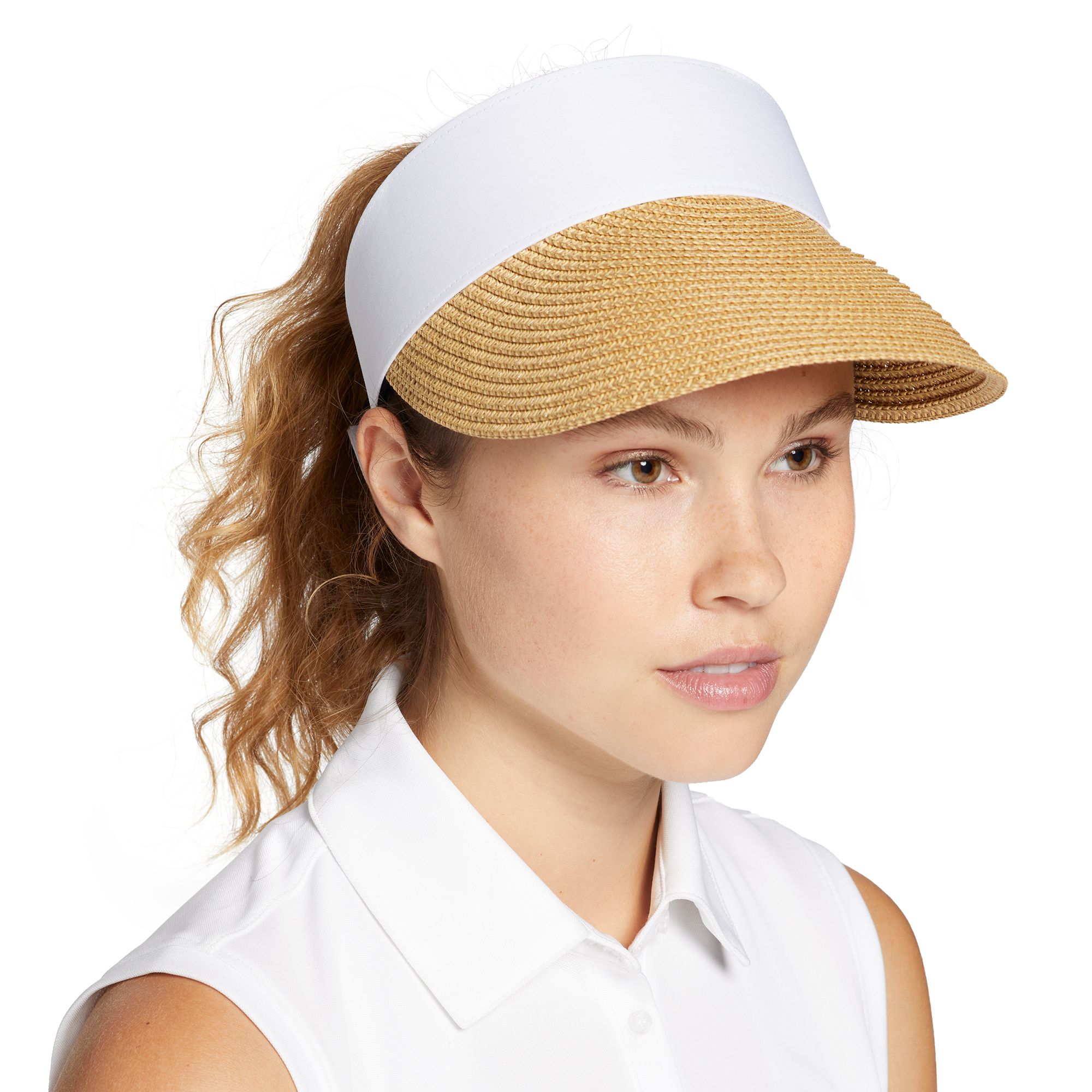Walter Hagen Women's Adjustable Straw Golf Visor product image