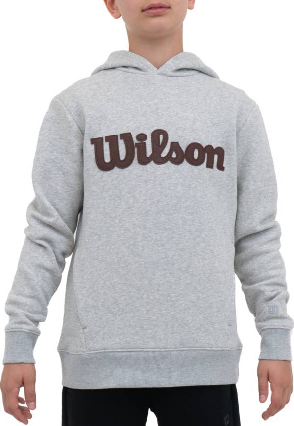 Wilson fleece store colorblock logo hoodie