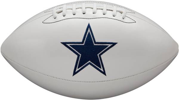 Official NFL Leather Game Football by Wilson Dallas Cowboys Logo