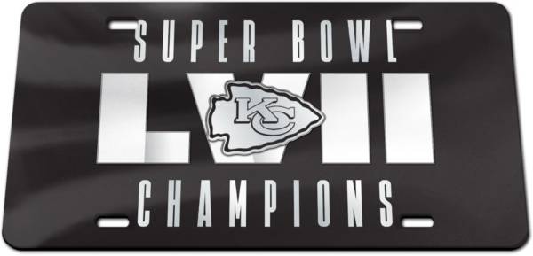 WinCraft Super Bowl LVII Champions Kansas City Chiefs Blackout License Plate product image