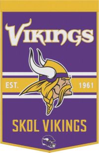 Minnesota Vikings Wool Pennant 13x32 Inches Wincraft