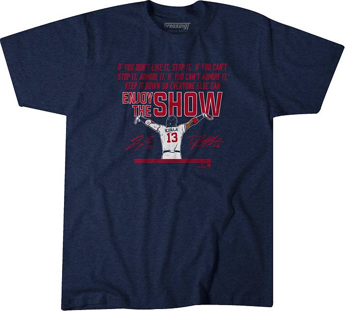 BreakingT Men's Atlanta Braves Ronald Acuña Jr. 'Show' Graphic T-Shirt