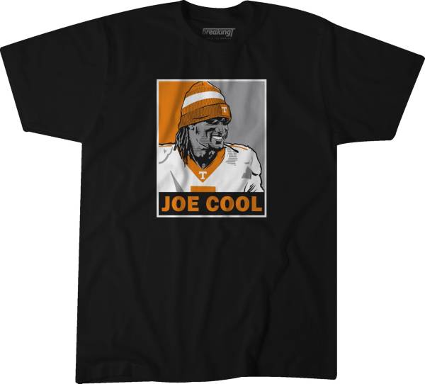 BreakingT Tennessee Volunteers Joe Milton III 'Joe Cool' Black Football T-Shirt product image