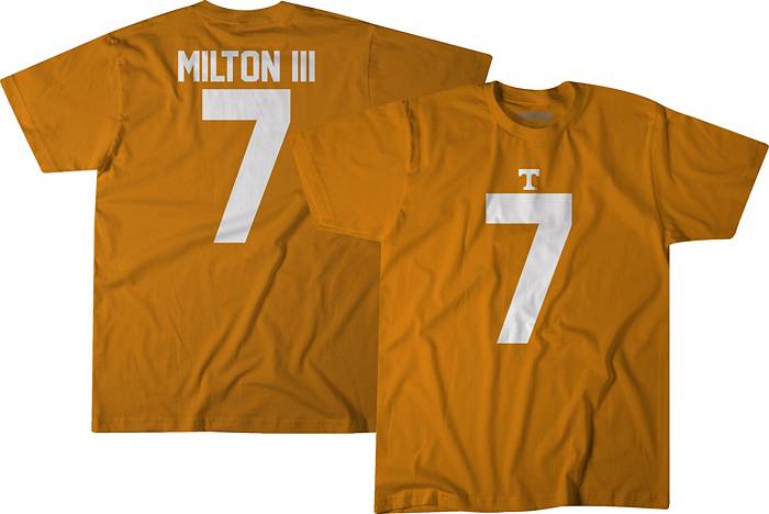 BreakingT Tennessee Volunteers Tennessee Orange Joe Milton III #7 Football T-Shirt, Men's, Small