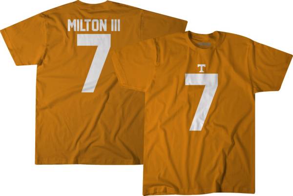 BreakingT Tennessee Volunteers Tennessee Orange Joe Milton III #7 Football T-Shirt product image