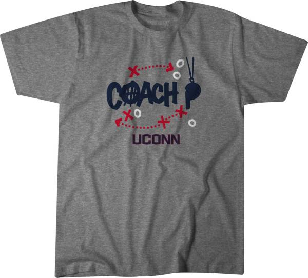 BreakingT UConn Huskies Women's Basketball Paige Bueckers Coach P Grey T-Shirt product image