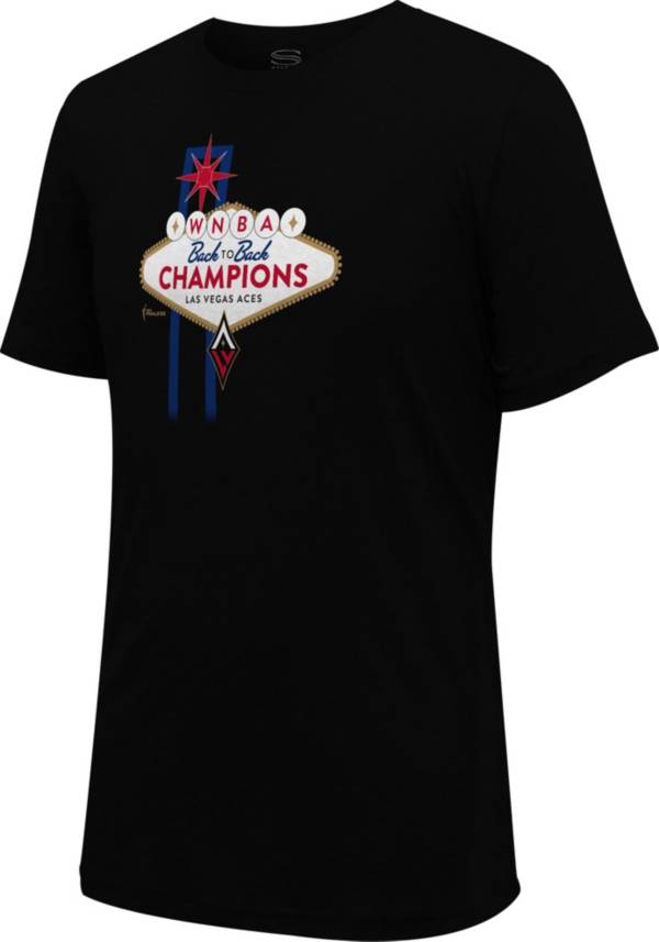 Stadium Essentials Adult 2023 WNBA Champions Las Vegas Aces Back To Back  T-Shirt