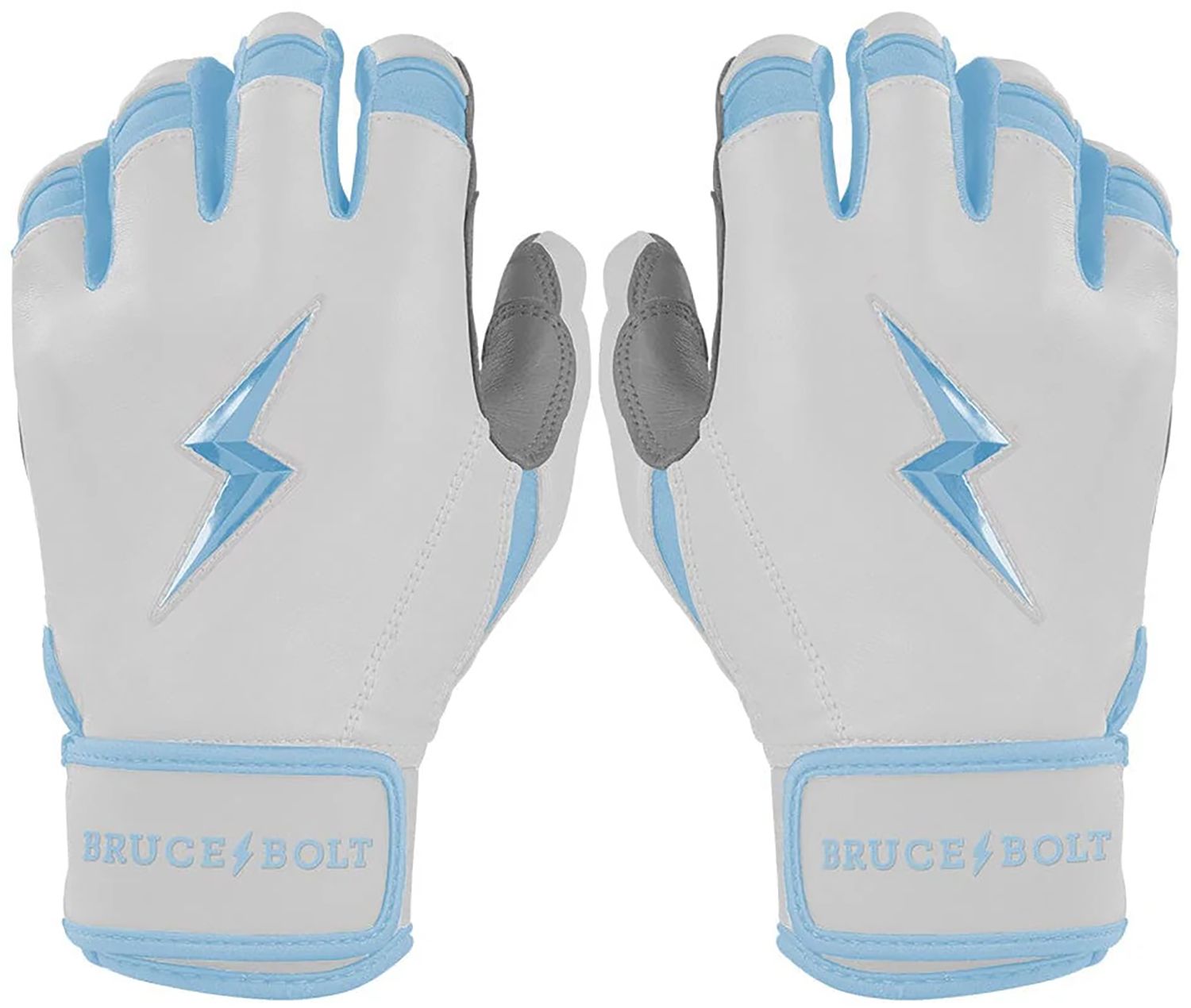 BRUCE BOLT Youth Chrome Series Short Cuff Batting Gloves product image