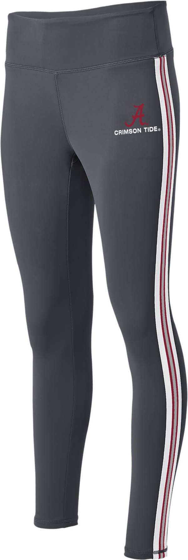 WEAR by Erin Andrews Women's Alabama Crimson Tide Gray Striped Team Leggings