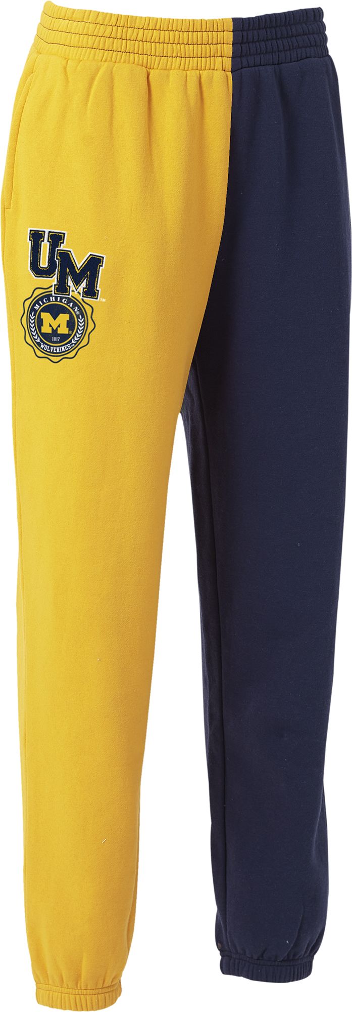 WEAR by Erin Andrews Women's Michigan Wolverines Navy Colorblock Joggers product image