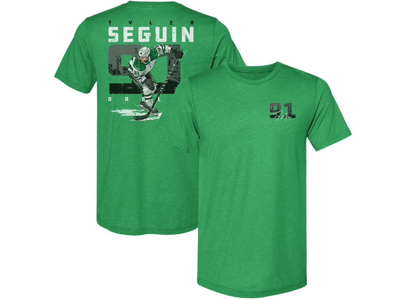 500 Level Adult Dallas Stars Tyler Seguin Signature Green T Shirt Dick s Sporting Goods