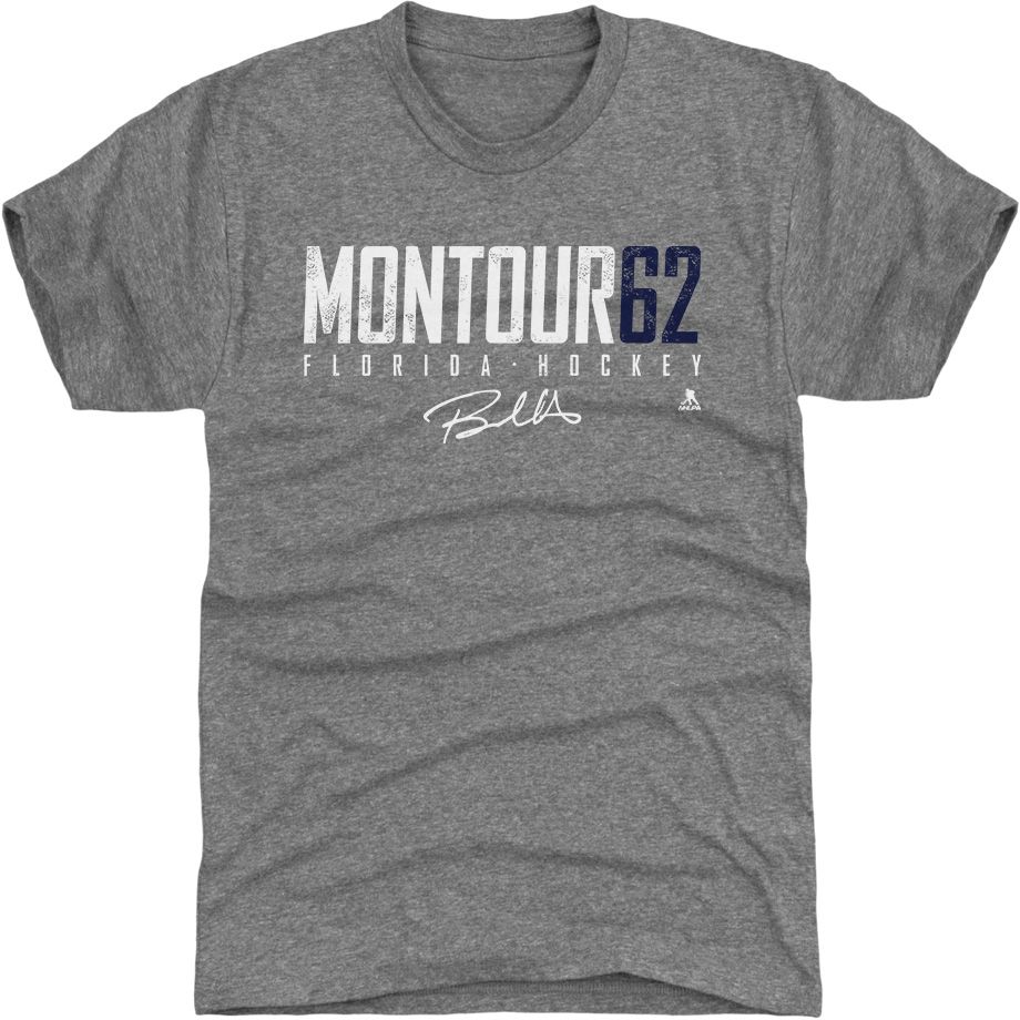 500 Level Florida Panthers Breandon Montour Elite Grey T-Shirt
