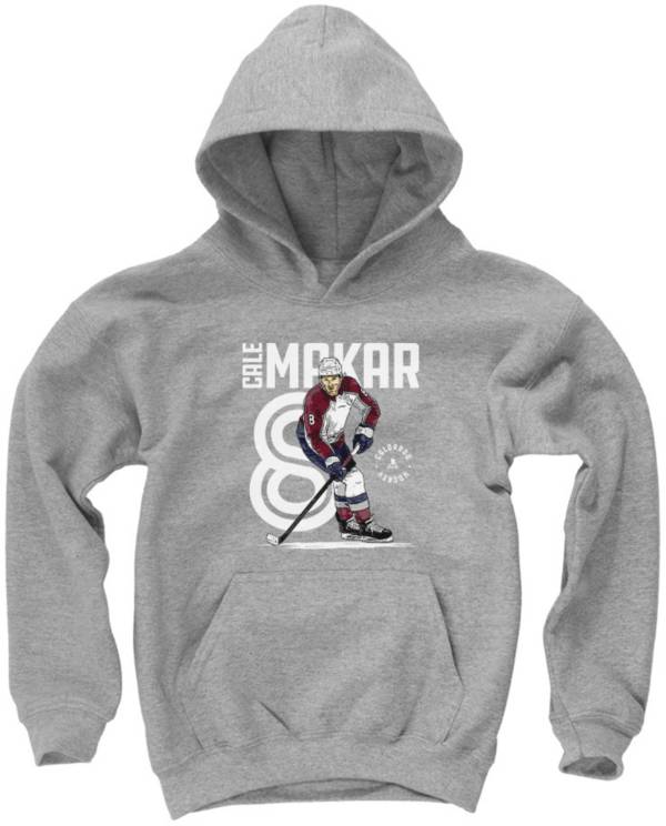 500 Level Youth Colorado Avalanche Cale Makar Inline Gray Pullover Hoodie product image