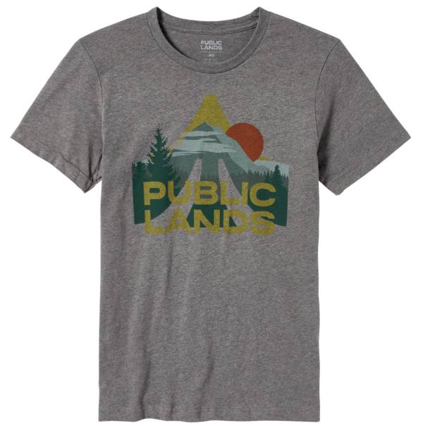 Public Lands Adult Mountain Scape Heather Logo T-Shirt product image
