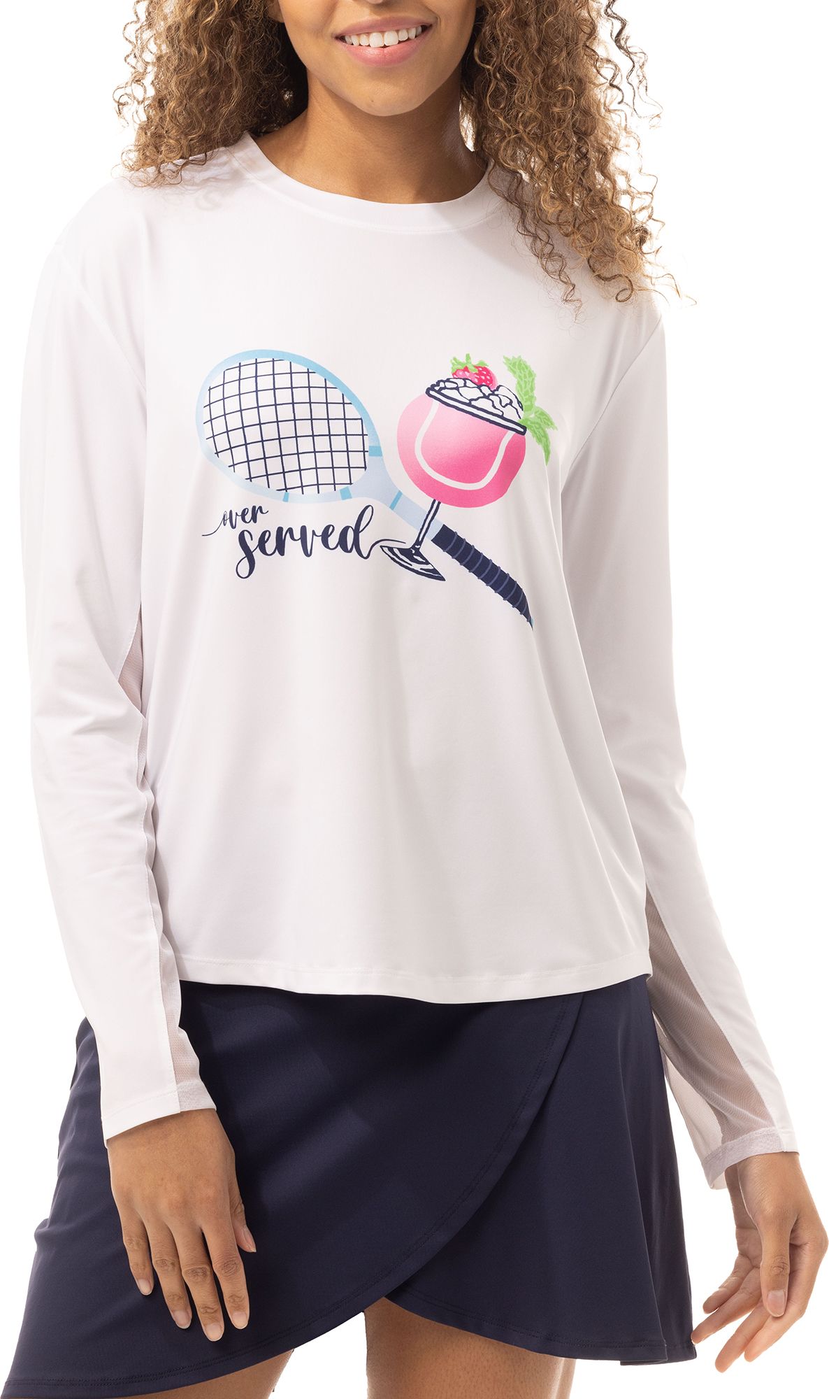San Soleil Women's Sunglow Novelty Tennis T-Shirt