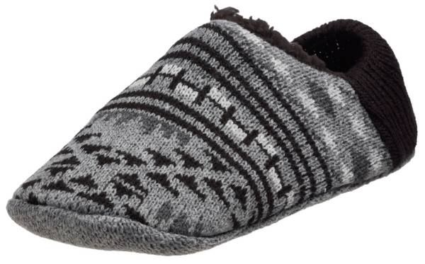 Mens Slipper Socks, Fleece-lined Knitted Cabin Socks with Grippers