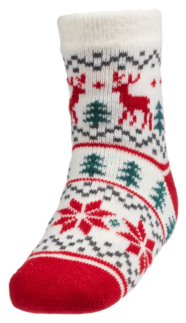 Northeast Outfitters Youth Cozy Cabin Holiday Reindeer Fairisle Socks product image
