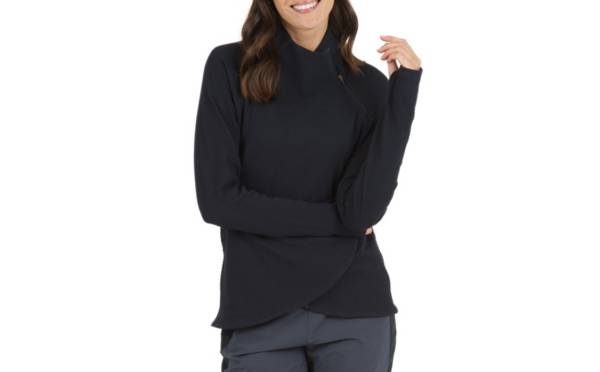 IBKUL Women's Long Sleeve Asymmetrical Mock Golf Pullover product image