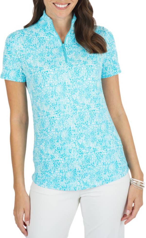 IBKUL Women's Abstract Skin Print Golf Polo product image