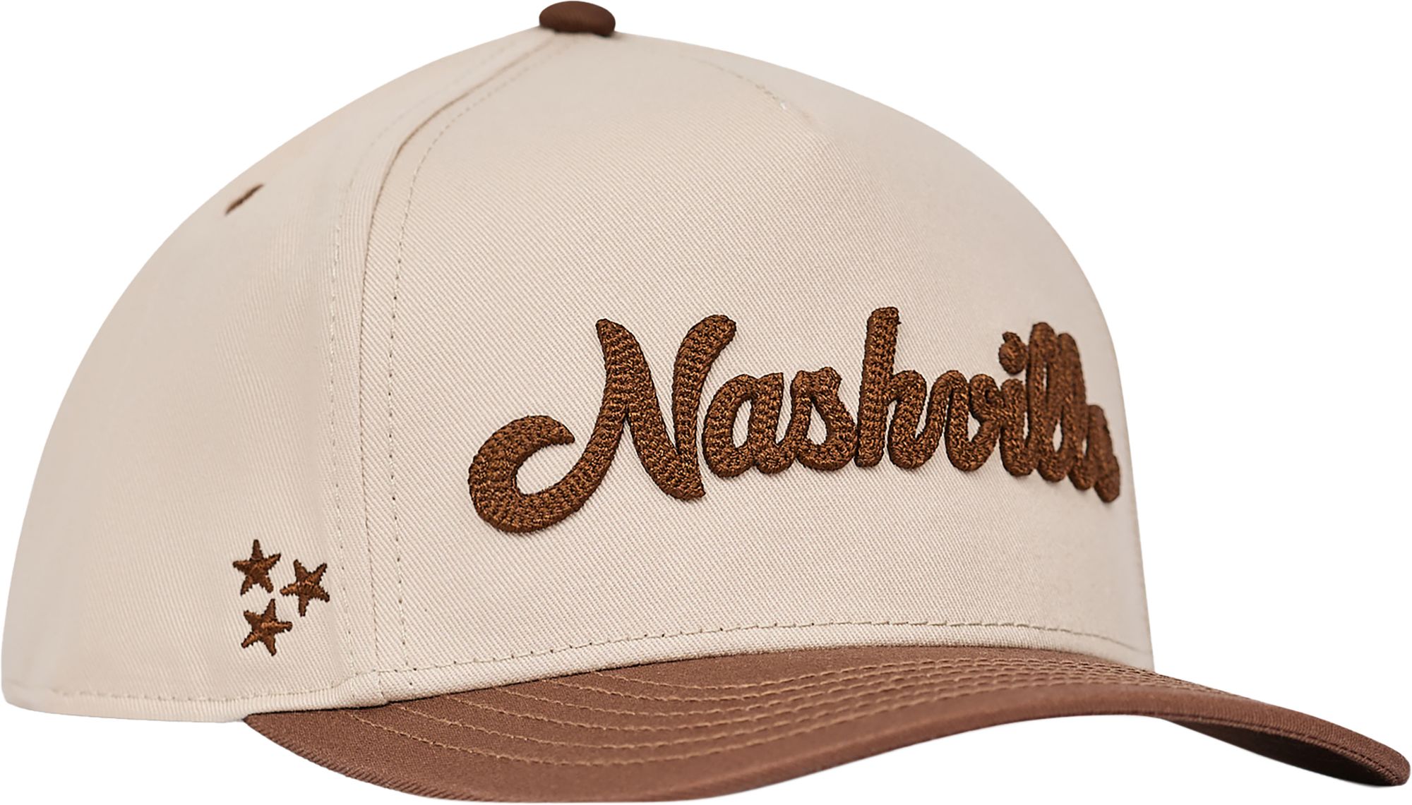 Nash Adult Nashville Brown Chain Stitch Snapback Hat product image