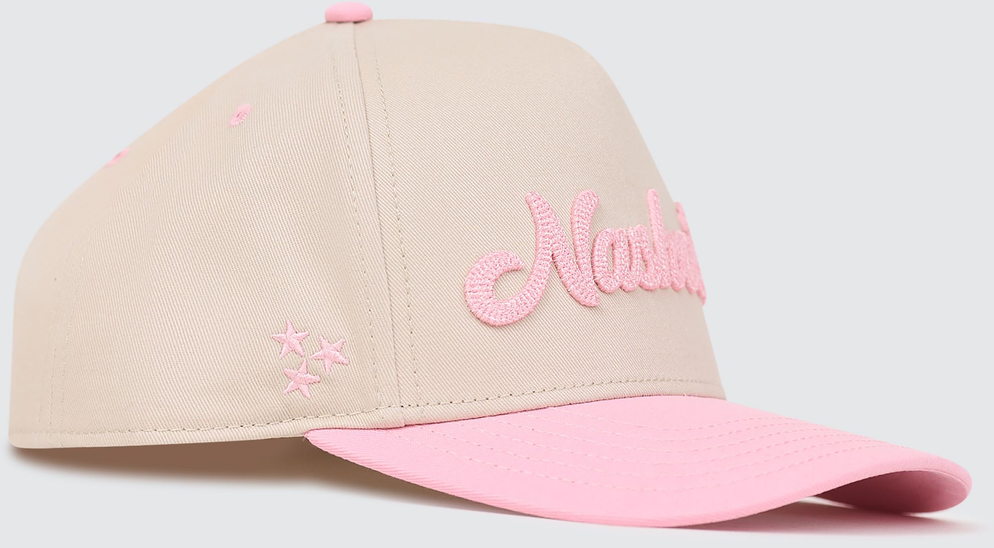Nash Adult Nashville Pink Chain Stitch Snapback Adjustable Hat product image