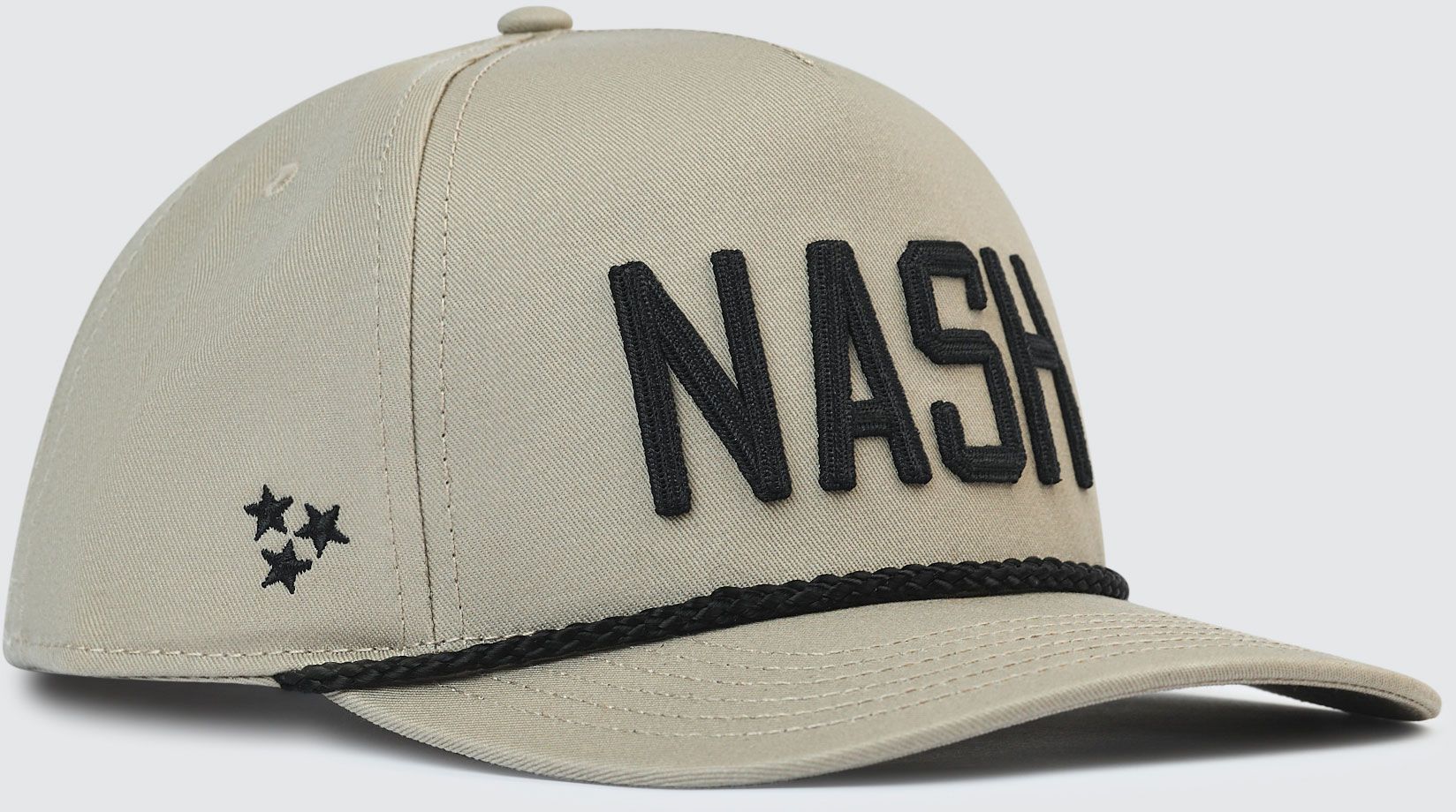 Nash Adult Nashville Taupe/Black Legacy Snapback Hat product image
