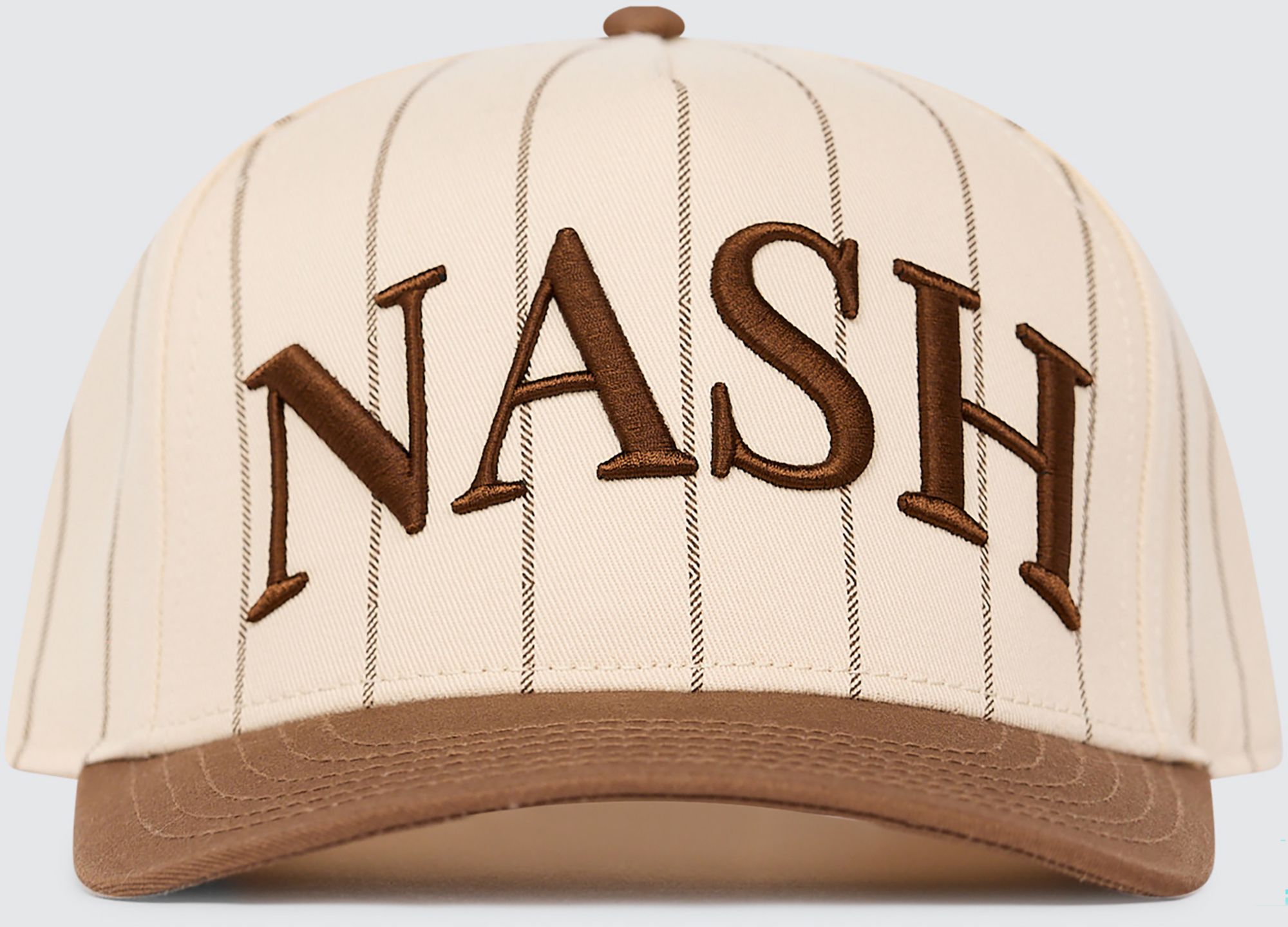 Nash Adult Nashville Chocolate Pinstripe Snapback Adjustable Hat product image