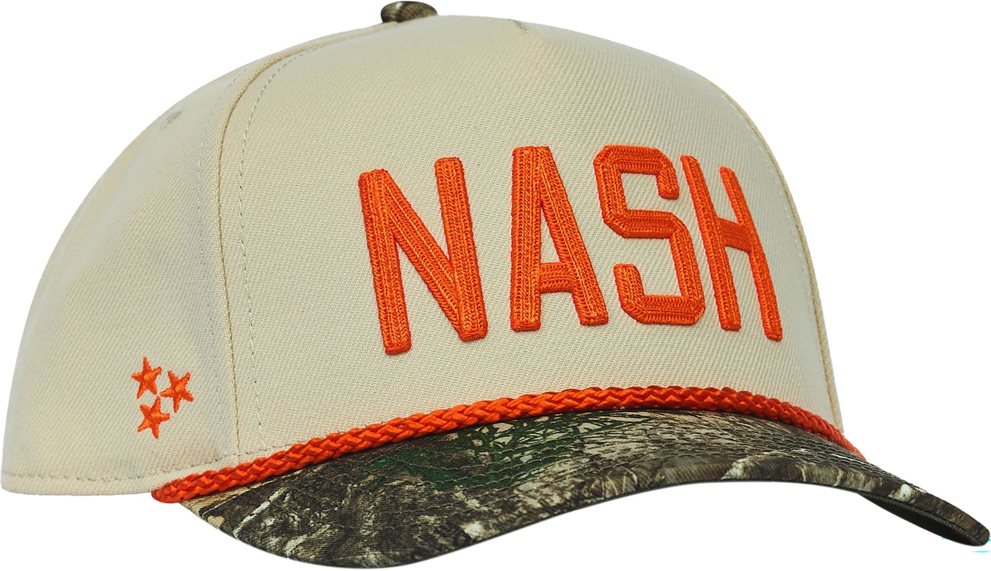 Nash Adult Nashville Camo and Orange Legacy Snapback product image