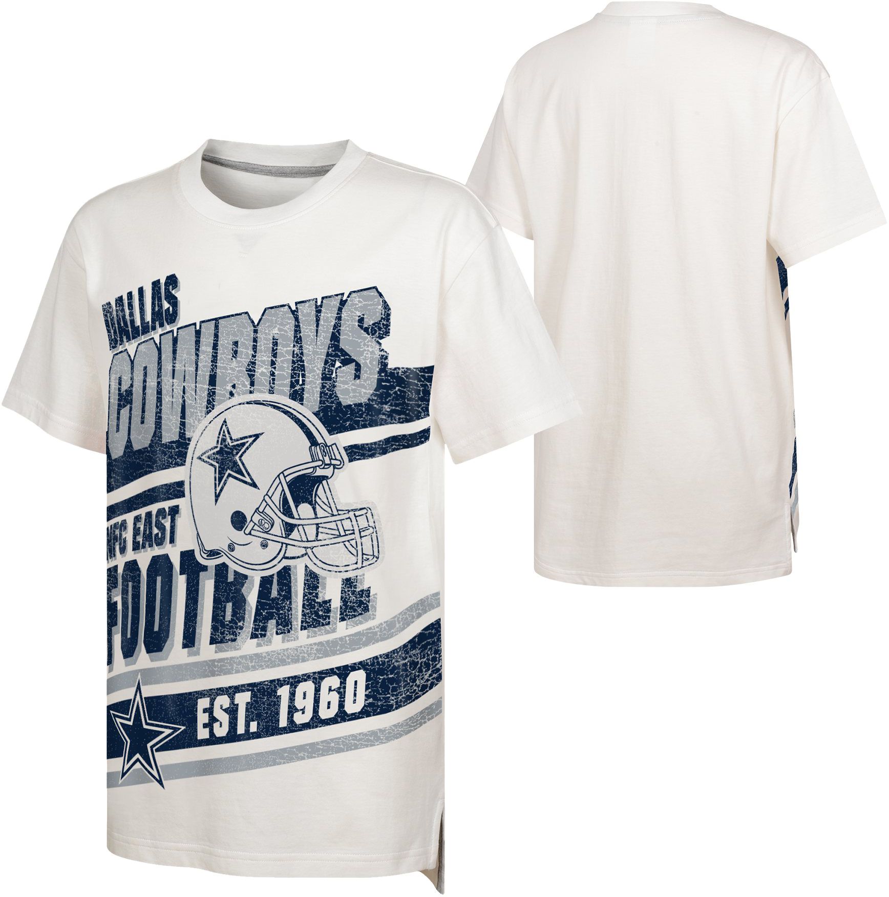 NFL Team Apparel Youth Dallas Cowboys Get Loud White T-Shirt product image