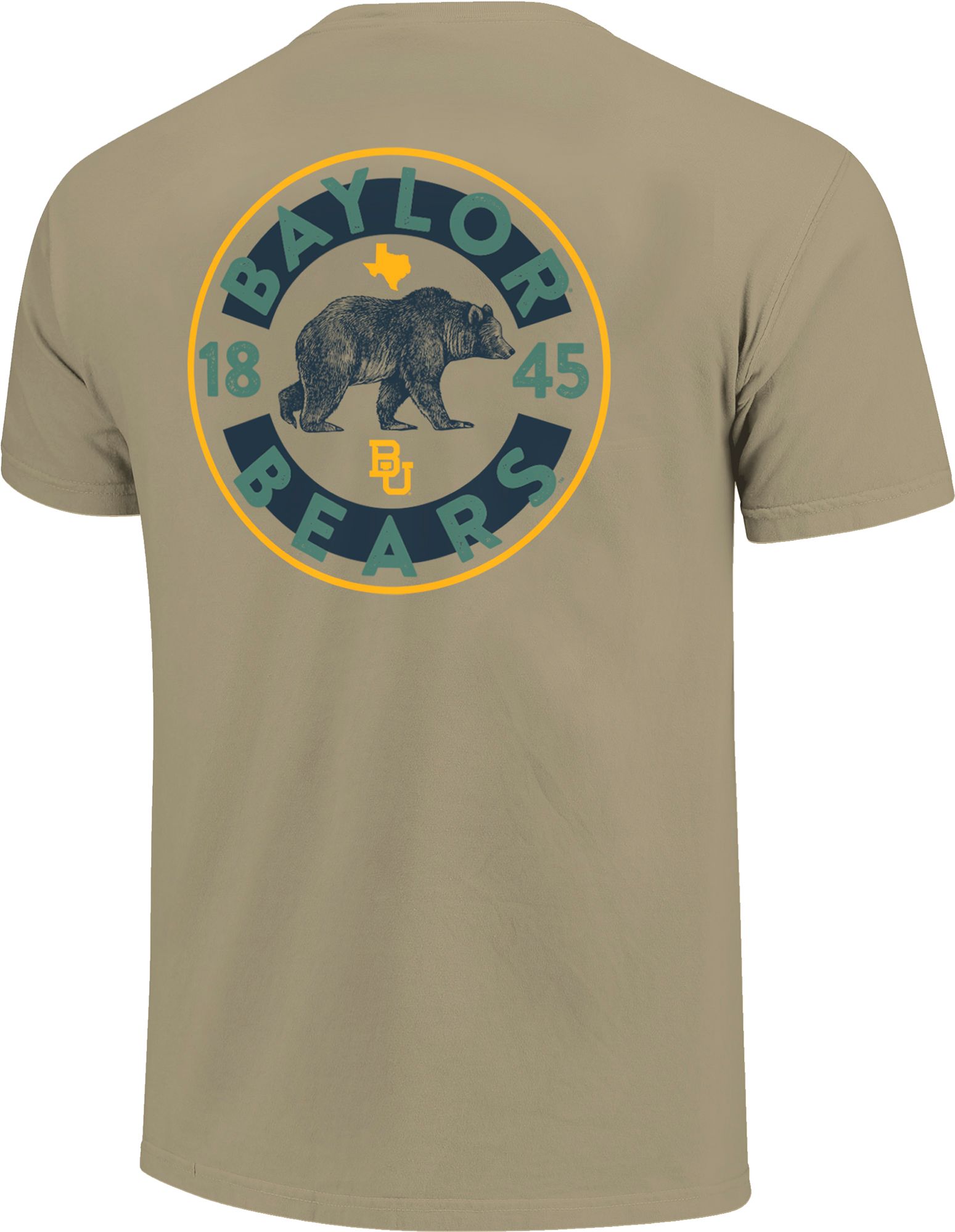 Image One Men's Baylor Bears Khaki Mascot Circle T-Shirt product image