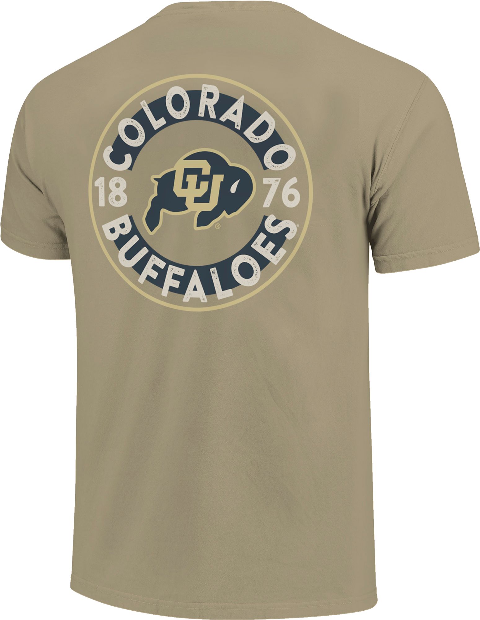 Image One Men's Colorado Buffaloes Khaki Mascot Circle T-Shirt product image