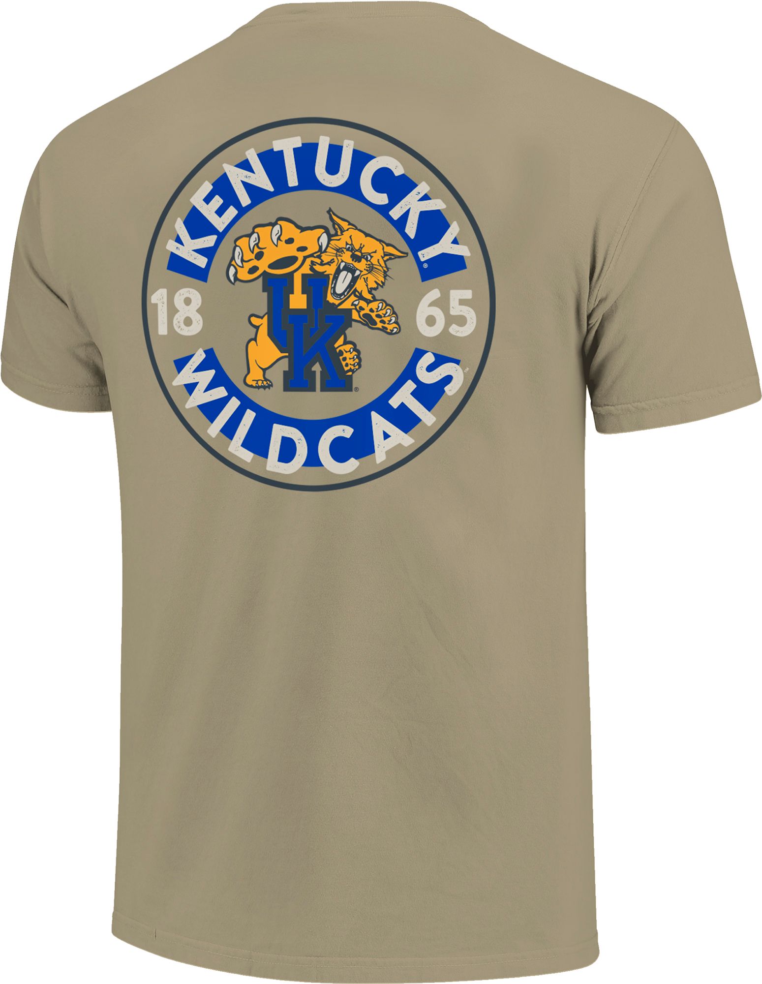 Image One Men's Kentucky Wildcats Khaki Mascot Circle T-Shirt product image