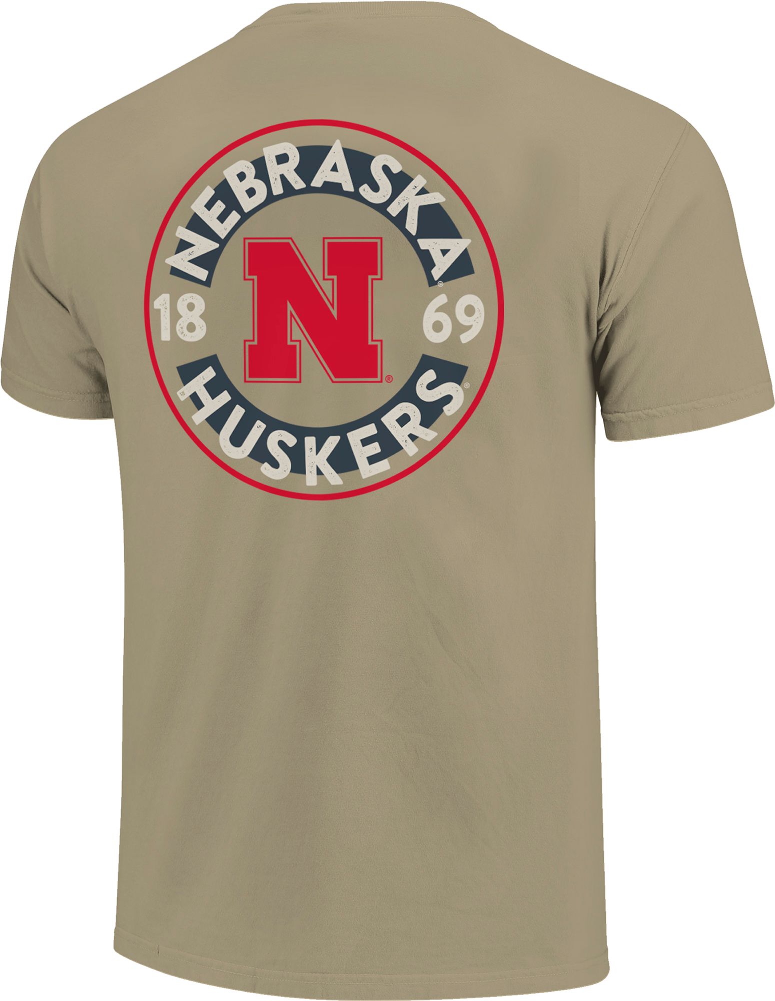 Image One Men's Nebraska Cornhuskers Khaki Mascot Circle T-Shirt product image