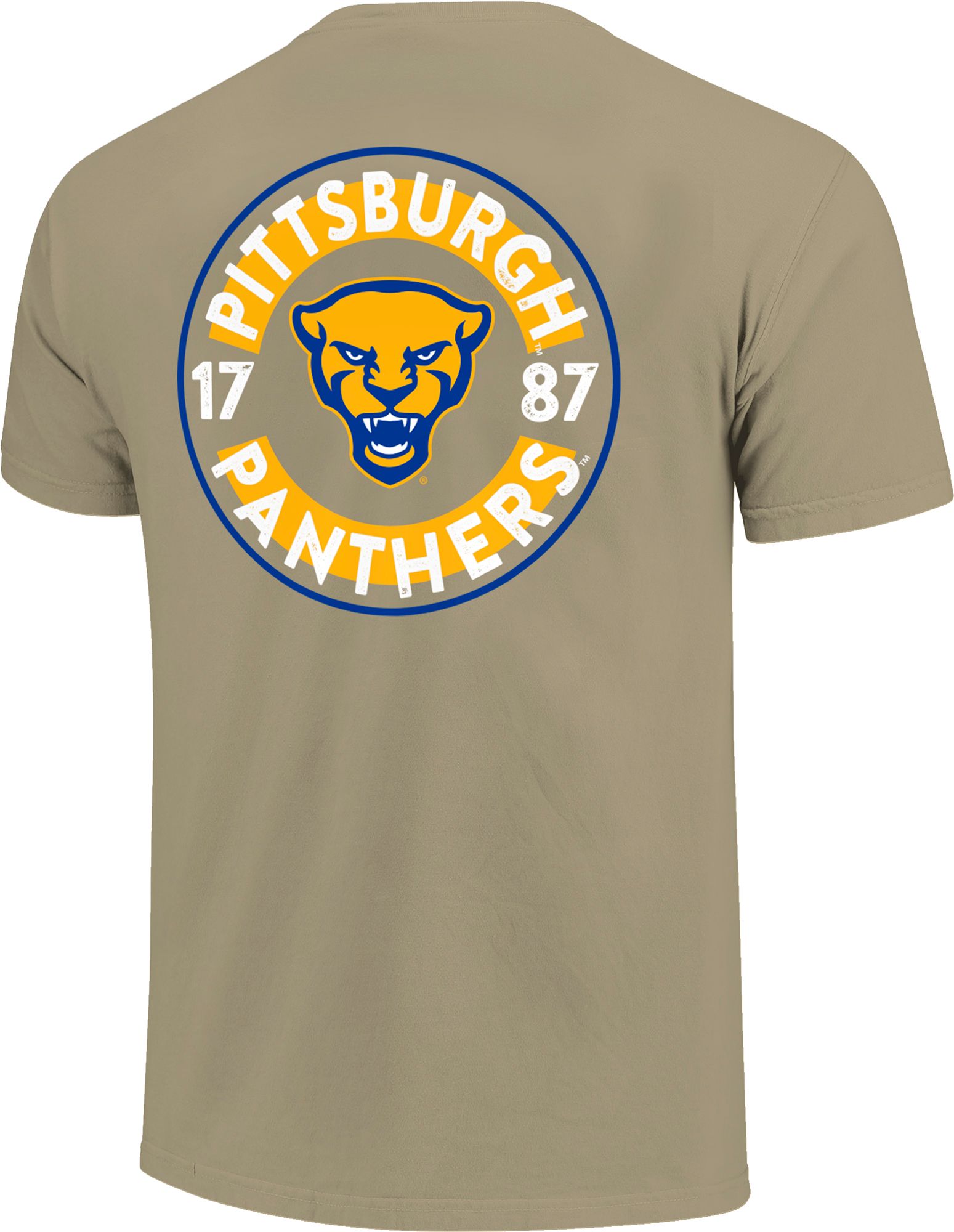 Image One Men's Pitt Panthers Khaki Mascot Circle T-Shirt product image