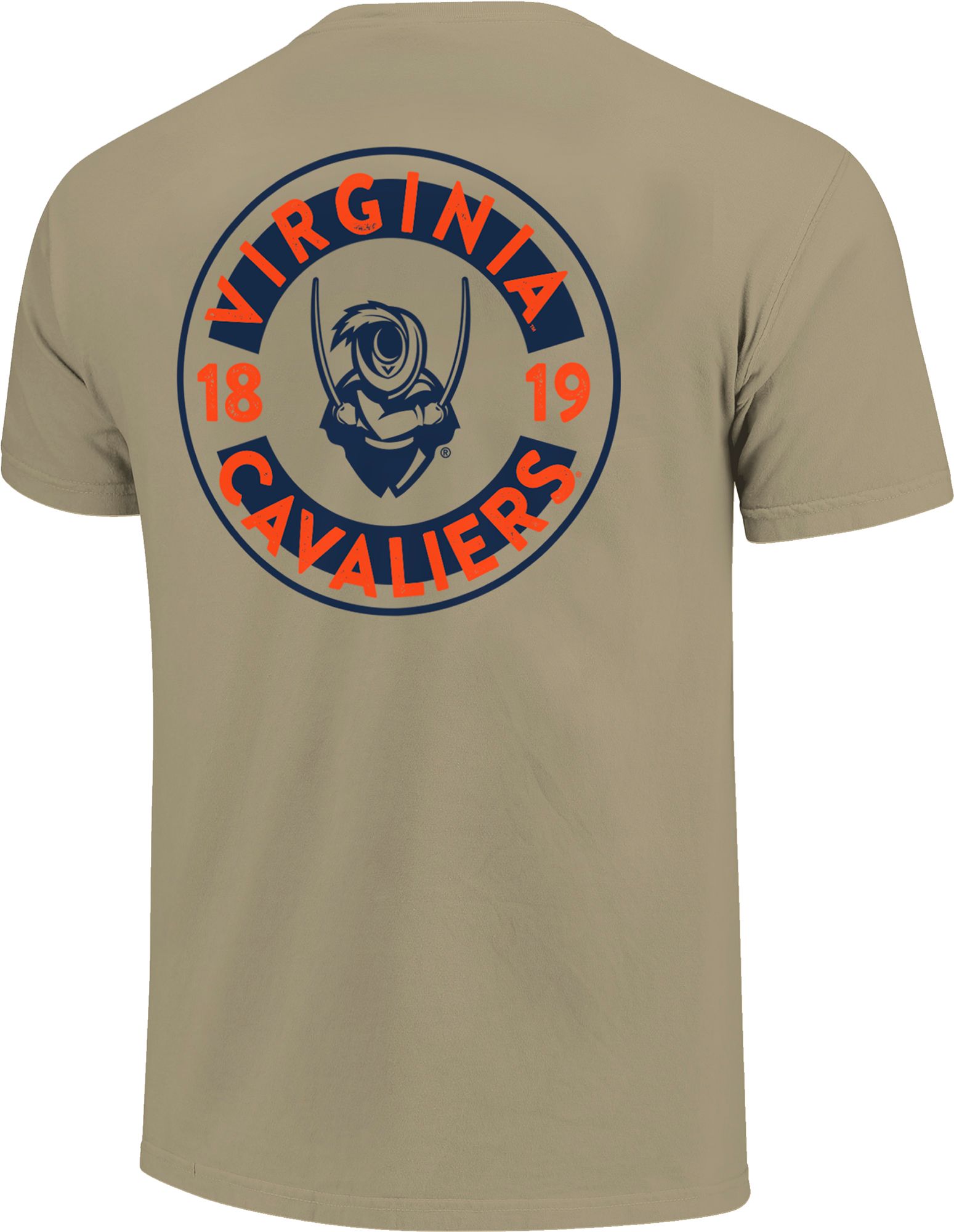 Image One Men's Virginia Cavaliers Khaki Mascot Circle T-Shirt product image