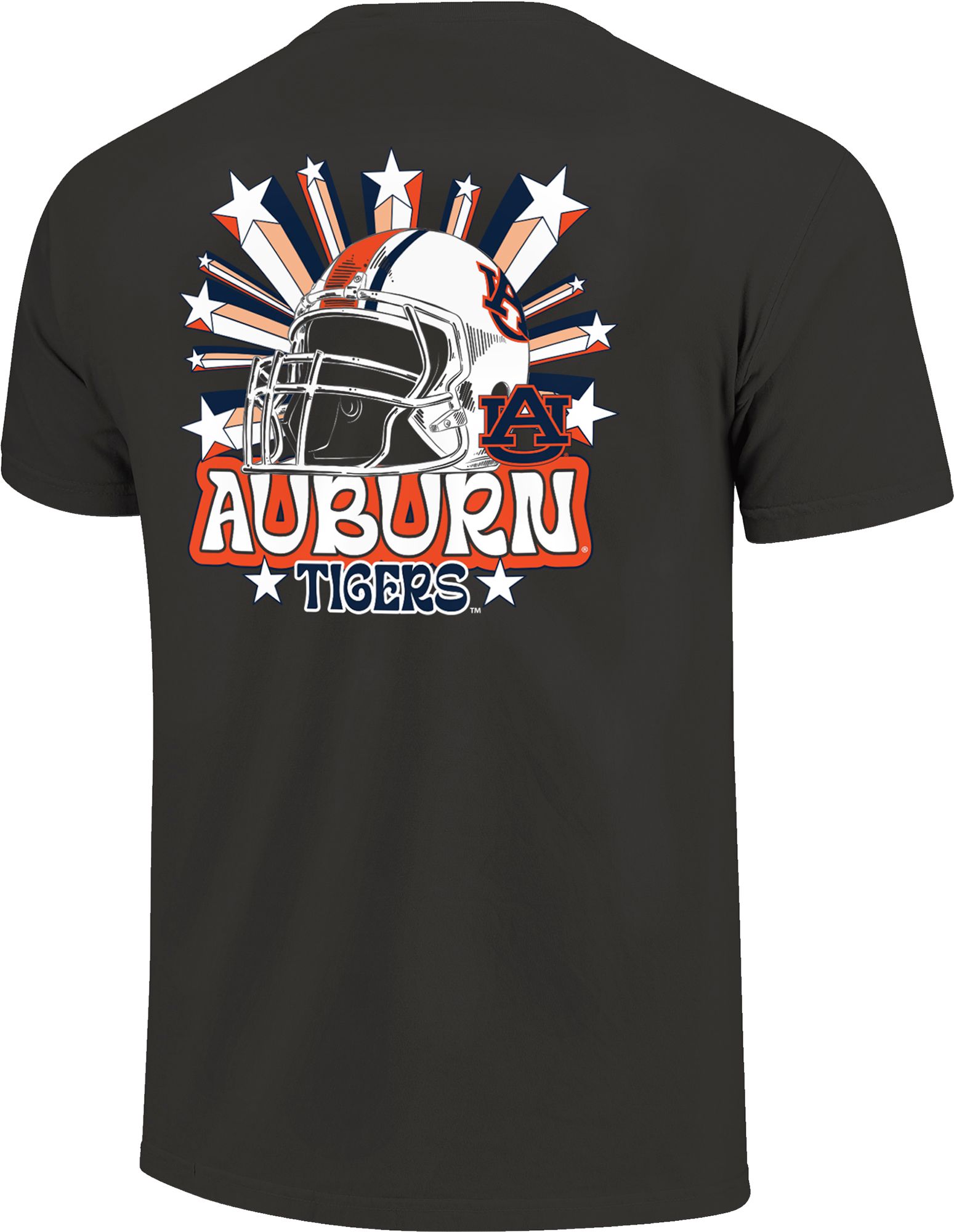 Image One Men's Auburn Tigers Grey Helmet Star T-Shirt product image